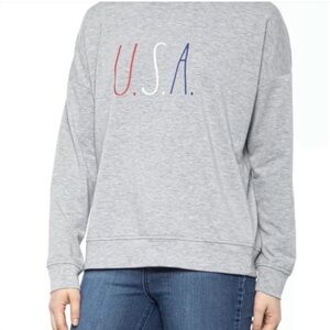 Gray USA Graphic Women's Top